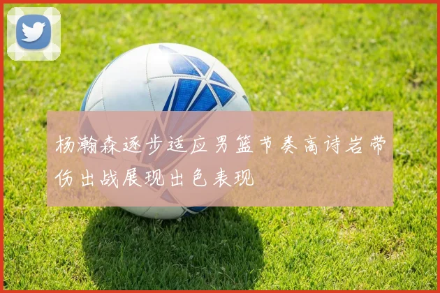 杨瀚森逐步适应男篮节奏高诗岩带伤出战展现出色表现